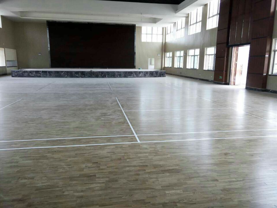 溫州市鹿城區實驗小學羽毛球館木地板鋪設工程