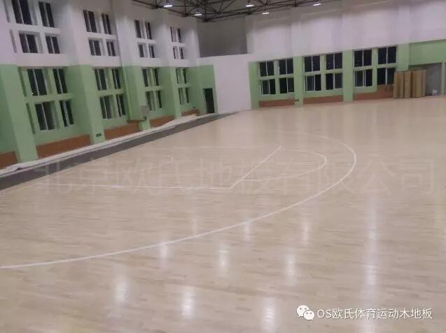 汕頭特殊教育學校籃球館木地板案例圖7