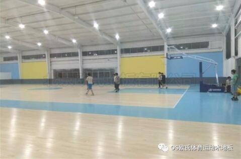 杭州富陽區23籃球館木地板成功案例