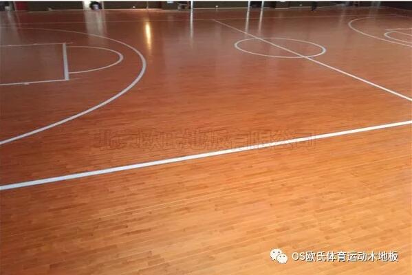 浙江湖州市吳興區吳興實驗中學籃球木地板鋪設工程