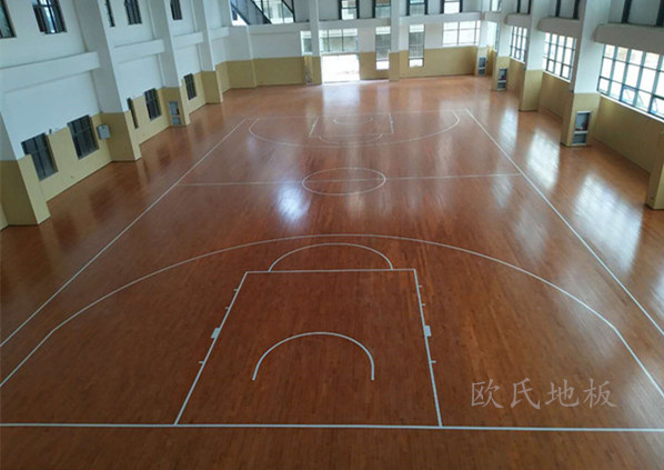 云南省蒙自市師范學院體育館地板