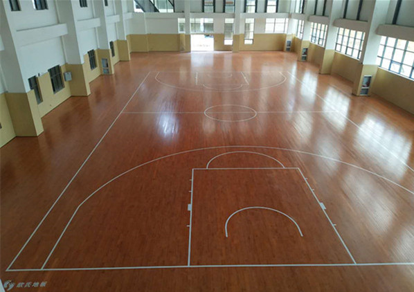 云南省蒙自市師范學院體育館地板